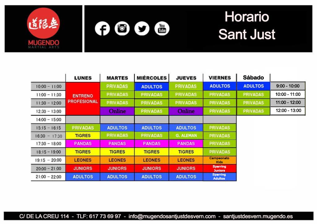 mugendo-santjust-horario